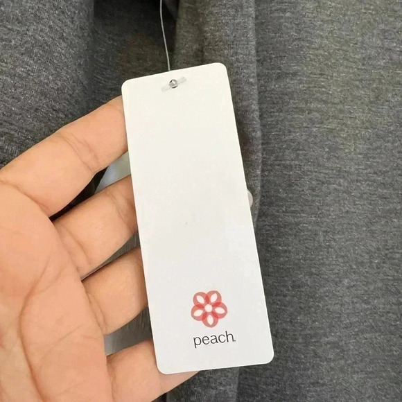 Peach dress in Charcoal grey‎ very comfy Sz Medium - Picture 4 of 12